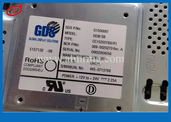 445-0713769 Serv собственной личности NCR 6622 частей 4450713769 машины ATM дисплей LCD 15 дюймов