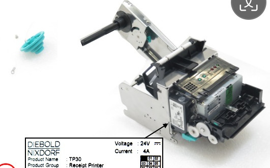 01750302835 1750302835 Diebold Nixdorf DN200 TP30 квитанция Принтер банкомат Diebold Nixdorf DN Части